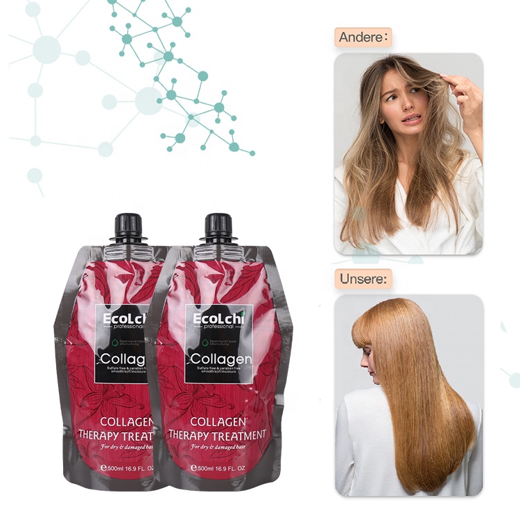 Professional Natural Ecolchi Collagen Organic Hair Mask Hair Treatment For Hair Care