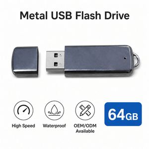 Benutzerdefiniertes Logo Metall-USB-Stick mit Schlüsselring-Öffnung, Pendrive, Geringe Mindestbestellmenge Werbegeschenk für Unternehmen Speicherstick Großhandel OEM Metall - Product Image 3