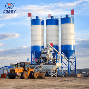 Centrale à béton prête à l'emploi HZS120, stationnaire, multi-silos, système de contrôle PLC haute efficacité - Product Image 3