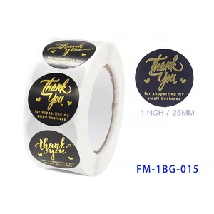 Stampa adesiva personalizzata Private Label rotonda cerchio impermeabile rotolo di vinile grazie adesivi - Product Image 3