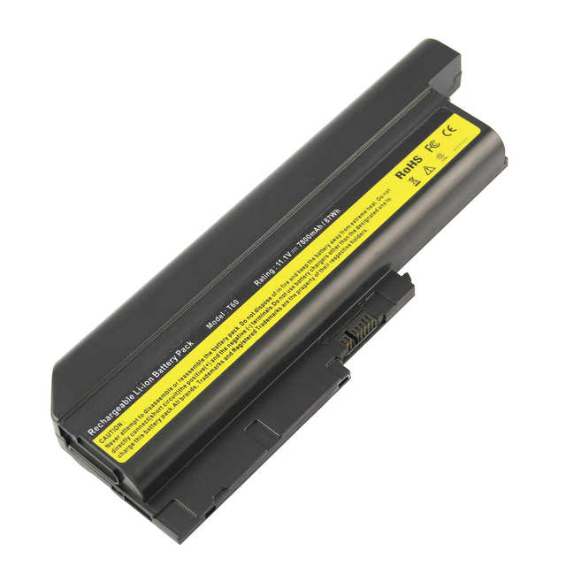 7800mAh 11.1V notebook Battery for Lenovo IBM ThinkPad R60 R61 R61 T60p T61p SL400 SL500 R500 W500 T500
