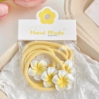 Jepit Rambut Bunga Anggrek Hawaii Lucu Manis Musim Panas 2024 Jepit Rambut Bunga Plumeria Putih Kuning untuk Anak Perempuan Wanita Aksesoris Rambut