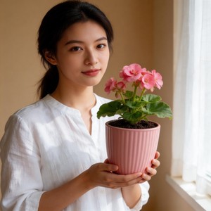 <span class=keywords><strong>Maceta</strong></span> de Cerámica para Exteriores Marca HARVIT - Diseño Contemporáneo, Ecológica, Duradera, Origen Shandong, Grado Alimenticio - Product Image 5