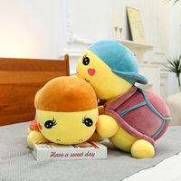 Vente en gros Jouet en peluche tortue chapeau super doux Jouet animal en peluche tortue dessin animé mignon