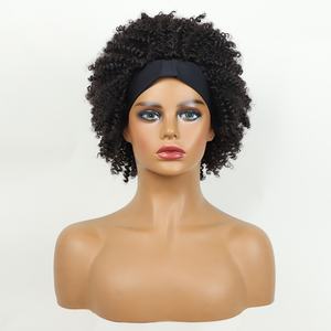 Marron foncé Haute Qualité Soie Glacée Petite Dentelle Bouclée Bandeau Couverture Longue Bouclée Fibre Synthétique Foulard Perruque Explosion Transfrontalière - Product Image 5