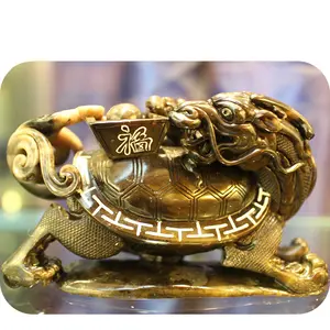 Feng Shui ผลิตภัณฑ์ Lucky Turtle Art นิลหินเต่าแกะสลักงานฝีมือ