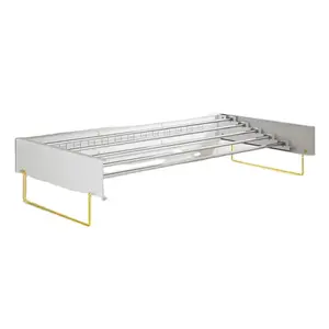 Dobrável Exterior e Interior Secagem Rack Wall Mounted Varal Espaço Saving Secador Lavandaria para Roupas Hidden Dry Rack