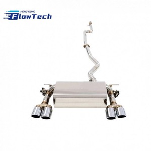 Système d'échappement Catback/Axle-Back en acier inoxydable T304 poli avec embouts polis pour BMW F30 330i/320i B48 2.0T 2012-2020 - Product Image 4