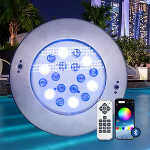 Ip68 thép không gỉ 18 Wát RGB LED ánh sáng dưới nước IP68 hồ bơi ánh sáng 12Volt