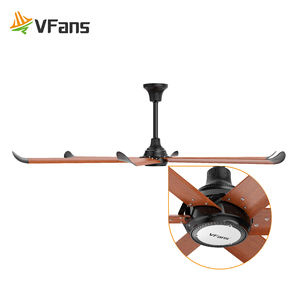 Ventilateur VFans à faible consommation d'énergie pour les transports publics, ventilateur de refroidissement silencieux pour atelier, ventilateur décoratif avec LED - Product Image 1