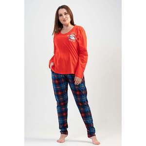 BAYAN P.SUPREM XXL O YAKA UZUN KOL ETEGI OVAL CEPLI PIJAMA TAKIM - Y.NARCICEK - Y.NARCICEK - Product Image 3