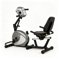 Bicicleta de Ejercicio Reclinada Eléctrica Portátil Directa de Fábrica con Resistencia Ajustable y Monitor LCD para Rehabilitación y Fitness en Casa