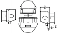 Loquet à poussoir en alliage de zinc et ABS pour armoire de camping-car, caravane, bateau, marine, plus robuste, plus sûr, sans clé, résistant aux chocs
