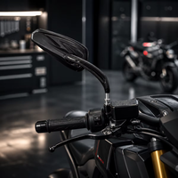 Nouveaux rétroviseurs de moto 8 mm pour la plupart des motos Harley, universels