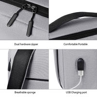 Mochila Oxford de Poliéster con Logotipo Personalizado, Unisex, para Viajes de Negocios, Estudiantes, con USB, RFID, Impermeable, con Correa de Amortiguación de Aire, Diseño Informal, Gran Capacidad