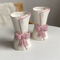 Boîte à bijoux biodégradable en céramique 3D en relief, style princesse mignonne, avec nœud papillon, 2 cm de profondeur, pour dessert, gâteau, ou porte-bougie