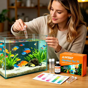 Kit de Prueba de Agua para <span class=keywords><strong>Acuario</strong></span> 5 en 1 con Reactivo Activo para Amoníaco, pH, PO4, <span class=keywords><strong>NO3</strong></span>, <span class=keywords><strong>NO2</strong></span> - Product Image 6