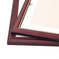 Cadre de diplôme en bois de cerisier de qualité supérieure |   Support mural en bois massif sur mesure pour certificats, décoration de la maison et du bureau