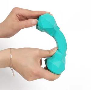 צעצוע כלב גומי עבור שיניים בצורת יהלום אגרסיבי בצורת יהלום כלב שיניים עבור שיניים & צעצוע של שיניים חניכיים חבל - Product Image 6