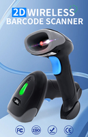 Lecteur de codes-barres sans fil portable JR 659 Series, scanner de codes QR 2D 1D, USB 2.4G, Bluetooth