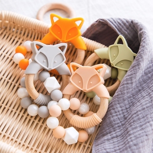 Sûr Et Respectueux de l'environnement Bébé Dents Soins <span class=keywords><strong>Bracelet</strong></span> Silicone Anneau de Renard <span class=keywords><strong>Bracelet</strong></span> Jouet Molaire - Product Image 5