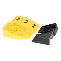 Rampes de nivellement robustes pour camping-car en plastique HDPE, blocs de protection de pneus courbés surélevés de 4 pouces pour remorque de camping-car, en vrac