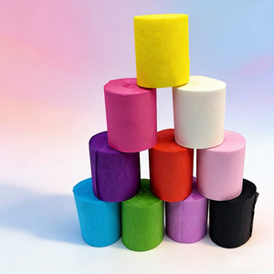 <b>Glossy</b> Metallic Crepe <b>Paper</b> Sheets Shiny Surface Eye Catching for Christmas Tree Ornaments and Halloween Party Decor - Product Image 4