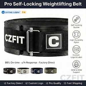 Ceinture de musculation en néoprène avec coussin lombaire épaissi, boucle en acier, imperméable, ceinture de musculation personnalisée pour l'entraînement - Product Image 1