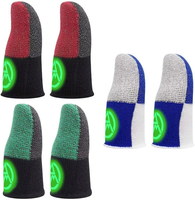 Fundas para Dedos de Juego Profesional: Fibra Plateada de 0.3mm, Ultrafinas, Anti-Sudor y Transpirables, para PUBG