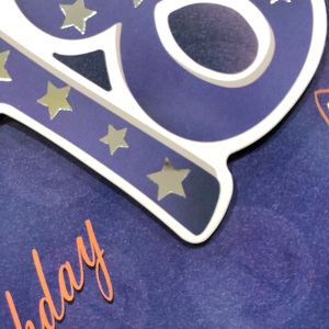 <span class=keywords><strong>Carte</strong></span> d'invitation d'anniversaire personnalisée en feuille d'or, invitations de 18e anniversaire faites à la <span class=keywords><strong>main</strong></span> - Product Image 3