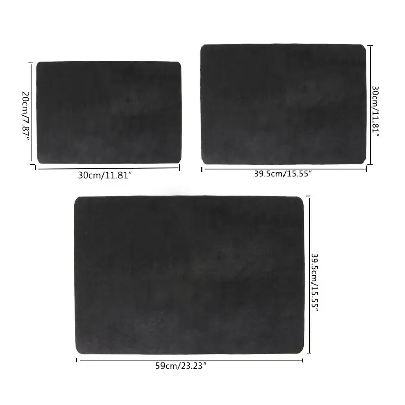 3 dimensioni nero professionale Poker Card Deck Mat trucchi magici puntelli da mago tappetino da Poker tappetino da Poker