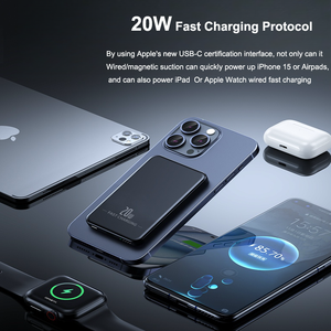 Cargador Inalámbrico Magnético de Aluminio con Carcasa Metálica, 5000mAh 10000mAh, Cargadores Portátiles Minimalistas MINI para <span class=keywords><strong>iPhone</strong></span> - Product Image 5