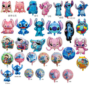 Globos de Aluminio con Diseños de Personajes de Dibujos Animados, Princesa Kawaii, <span class=keywords><strong>Stitch</strong></span>, <span class=keywords><strong>Lilo</strong></span>, Spiderman, Globo de Helio para Decoración de Fiestas - Product Image 3