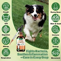 Gouttes liquides antibiotiques personnalisées OEM/ODM pour chiens et chats, traitement des infections des yeux, des oreilles et de la peau, formule vétérinaire