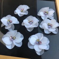 Patchs de fleurs roses mignons en sequins à coudre sur les jeans, les vêtements, les perles, les accessoires de décoration, les appliques DIY