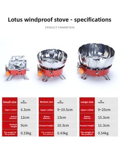 야외 휴대용 미니 접이식 사각 가스통 스토브 (캠핑 바베큐용 - 부탄 연료, 3~5인용) - Product Image 6