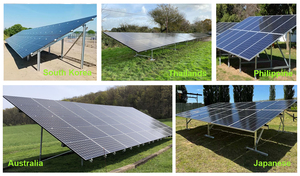 Đơn cực đống mặt đất gắn kết đứng Hệ thống điều chỉnh năng lượng mặt trời gắn kết cấu trúc Dễ dàng cài đặt mặt đất 10KW năng lượng mặt trời gắn kết hệ thống - Product Image 6