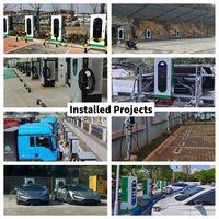 Estación de Carga para Vehículos Eléctricos CHESU de Alta Potencia 30kW 40kW, Montada en el Suelo, Cargador Rápido EVSE Comercial con Sistema de Pago