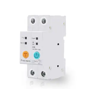 Remote Control Ponsel, 2P 32A 18Mm Din Rail Relay Tipe Remote Control dengan EWeLink APP WIFI Pemutus Sirkuit untuk Rumah