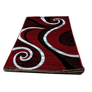 Alfombra Turca de Poliéster Afelpada Adiva, Tejida a Máquina con Diseño Jacquard, de Pelo Alto, Acolchada, Reversible, Lavable, Antideslizante y Antimicrobiana - Product Image 1