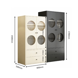 Armoire en Fer | Armoire de Rangement Non Toxique pour Vêtements d'Enfants | Casier Métallique Moderne pour Chambre à Coucher | Simple, Économique et Réglable - Product Image 5