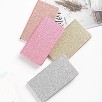 Ensemble de carnets à onglets roses personnalisables avec stylo, 100 feuilles, A6, agendas exécutifs, reliure à feuilles mobiles, carnets de notes scintillants