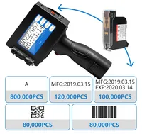 Nouvelle imprimante jet d'encre portable automatique de 12,7 mm pour l'impression de dates et de numéros de lots sur les emballages en carton et le cuir