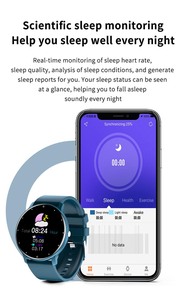 Reloj Inteligente Deportivo ZL02 con Pantalla Táctil Completa, Monitor de Actividad, Resistente al Agua IP67, Reloj Digital de Pulsera para Hombres y Mujeres, Compatible con <span class=keywords><strong>Android</strong></span> e iOS - Product Image 2