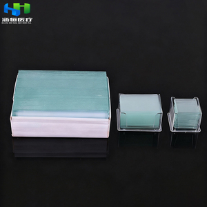 汉恒50件72件1毫米1.2毫米25.4*76.2未研磨边缘7101 7102 7105 7109透明玻璃显微镜载玻片 - Product Image 5