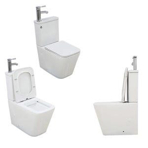 Ensemble WC et lavabo 2-en-1 intégré, robinet unique, <span class=keywords><strong>sur</strong></span> le réservoir, WC à eau recyclée, toilettes, inodoro, lavabo, toilettes - Product Image 5
