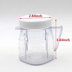 Cuchilla trituradora de hielo 4961 de repuesto de tarro de plástico <span class=keywords><strong>Oster</strong></span> 4OZ con 4937 <span class=keywords><strong>Mini</strong></span> tarro de 1 taza Compatible con licuadoras <span class=keywords><strong>Oster</strong></span> Fusion - Product Image 2