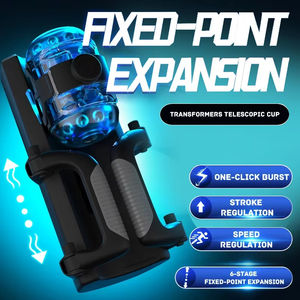 Masturbateur Automatique à Poignée, Télescopique à <span class=keywords><strong>6</strong></span> Segments à Points Fixes, Coupe de Masturbation à Déclenchement Unique pour Hommes, Jouet Sexuel d'Entraînement Masculin - Product Image 6