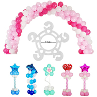 Nicro-Clip de sello para modelado de globos, Diy, forma de flor, Conector de arco, Clips, suministros de decoración para fiestas de boda, venta al por mayor