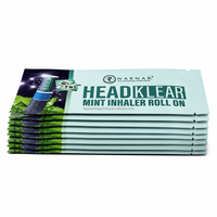 Sachet en Mylar Mat Imprimé Personnalisé, Qualité Alimentaire, Scellé sur 3 Côtés, Petite Pochette pour Inhalateur de Menthe, Emballage d'Échantillons Cosmétiques